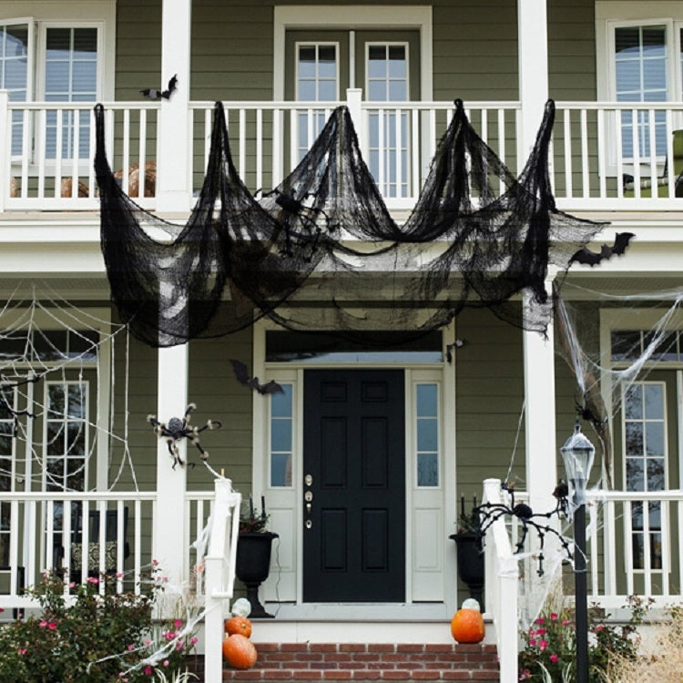 Halloween Horror Decorations Gauze Haunted House Scene Arrangement Props, Tablecloth, Blood Hand Printed Gauze, Black Hole Cloth, Thick Yarn Curtain, Thin Yarn Curtain