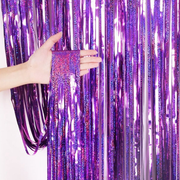 Laser Rain Tinsel Foil Curtain Birthday Party Decoration Tassel Wall,, 1x1m, 1x2m, 1x2.5m, 1x3m, 1x4m