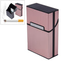 Aluminum Cigar Cigarette Case Tobacco Holder Pocket Box Storage Container Smoking Set
