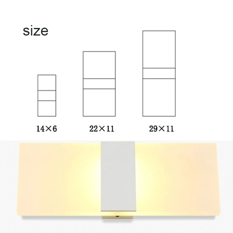 LED Bedroom Bedside Wall Aisle Balcony Wall Lamp, 14×6cm Right Angle White, 22×11cm Right Angle White, 29×11cm Right Angle White, 14×6cm Right Angle Black, 22×11cm Right Angle Black, 29×11cm Right Angle Black