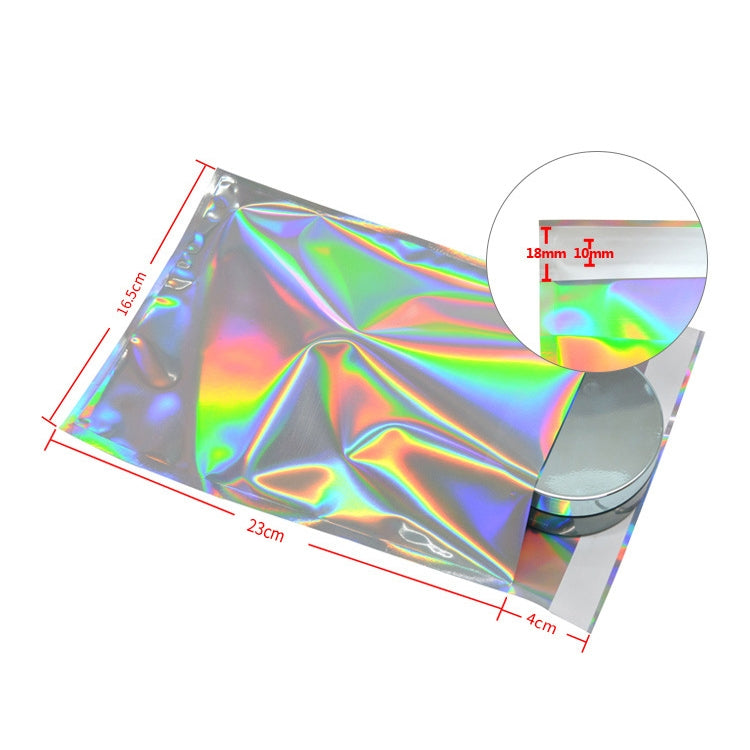 100 PCS / Set  Laser Self Sealing Plastic Envelopes Mailing Bags Gift Packaging Bags, 11.5cmx16.5cm+4cm, 16.5cmx23cm+4cm, 23cmx32.5cm+4cm, 35cmx40cm+4cm