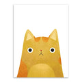 Cute Cat And Avatar Poster Print Canvas Painting Home Art Decoration, 50×70