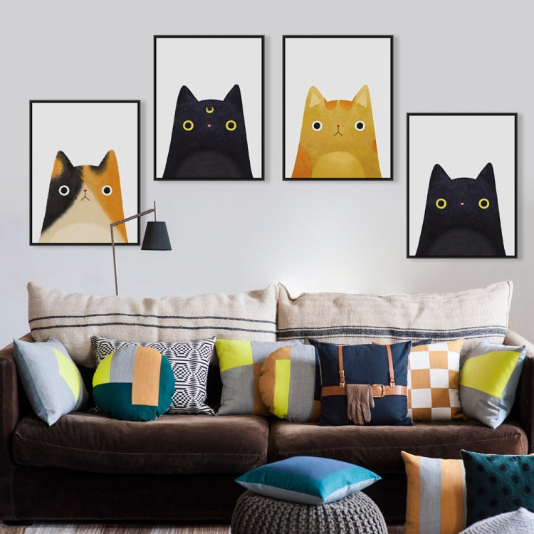 Cute Cat And Avatar Poster Print Canvas Painting Home Art Decoration, 50×70