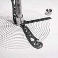 Multi-functional Drawing Ruler Creative Drawing Tool Magnetic Compass Ruler
