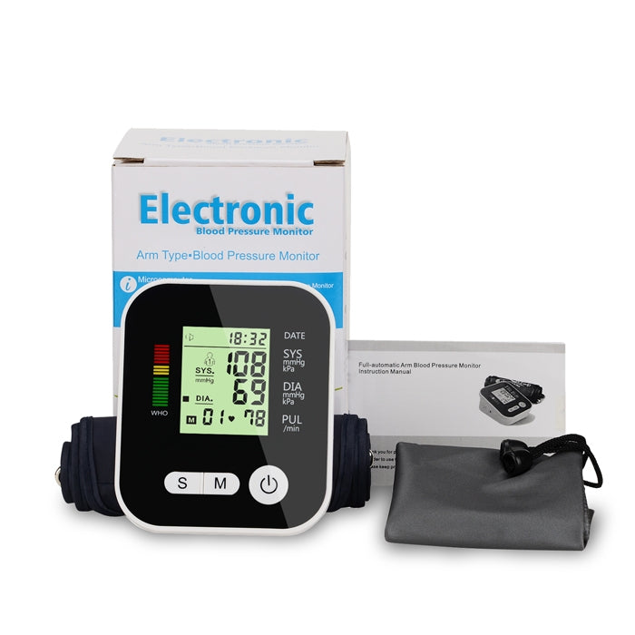 SZKIA RAK283 Arm Type Home Electronic Automatic Hypertension Measuring Instrument Sphygmomanometer, With voice