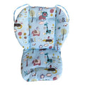Baby Stroller Cotton Cushion Universal Shock-proof Thick Warm Infant Dining Chair Baby Cushion in Autumn and Winter, Blue Animal, Blue Bear, Pink Bear, Gray Sheep