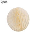 2 PCS Wedding Room Decoration Festive Mall Decoration Paper Honeycomb Ball Lantern, 6 inches 15 cm, 10 inches 25 cm, 12 inches 30 cm, 8 inches 20 cm