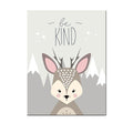 Animal Poster Painting Cartoon Nursery Wall PictureBaby Kids Room Decoration without Frame, 13x18cm, 15x20cm, 20x25cm, 21x30cm, 30x40cm, 40x50cm