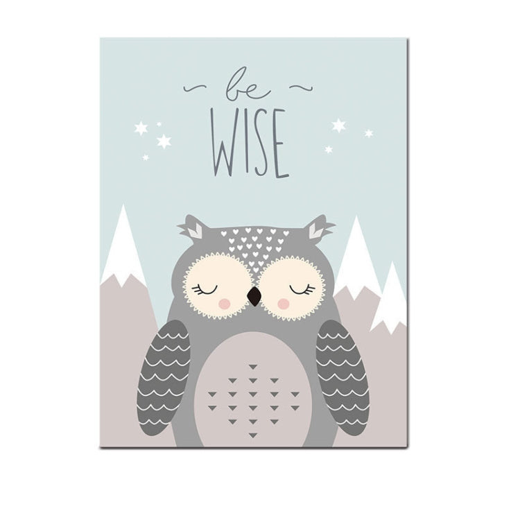 Animal Poster Painting Cartoon Nursery Wall PictureBaby Kids Room Decoration without Frame, 13x18cm, 15x20cm, 20x25cm, 21x30cm, 30x40cm, 40x50cm