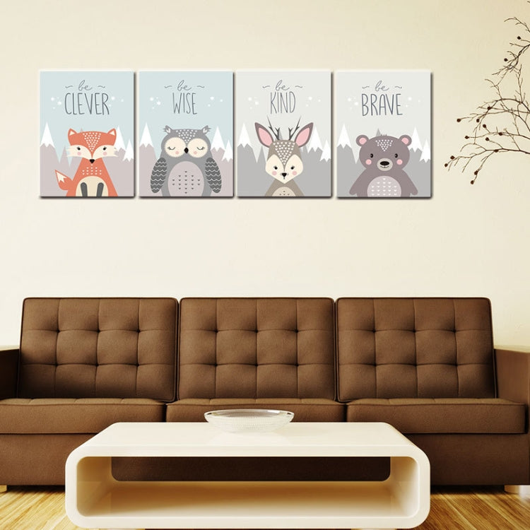 Animal Poster Painting Cartoon Nursery Wall PictureBaby Kids Room Decoration without Frame, 13x18cm, 15x20cm, 20x25cm, 21x30cm, 30x40cm, 40x50cm