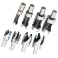 8 In 1 Carbon Steel Corkscrew Woodworking Hole Punch, 8 In 1 Corkscrew