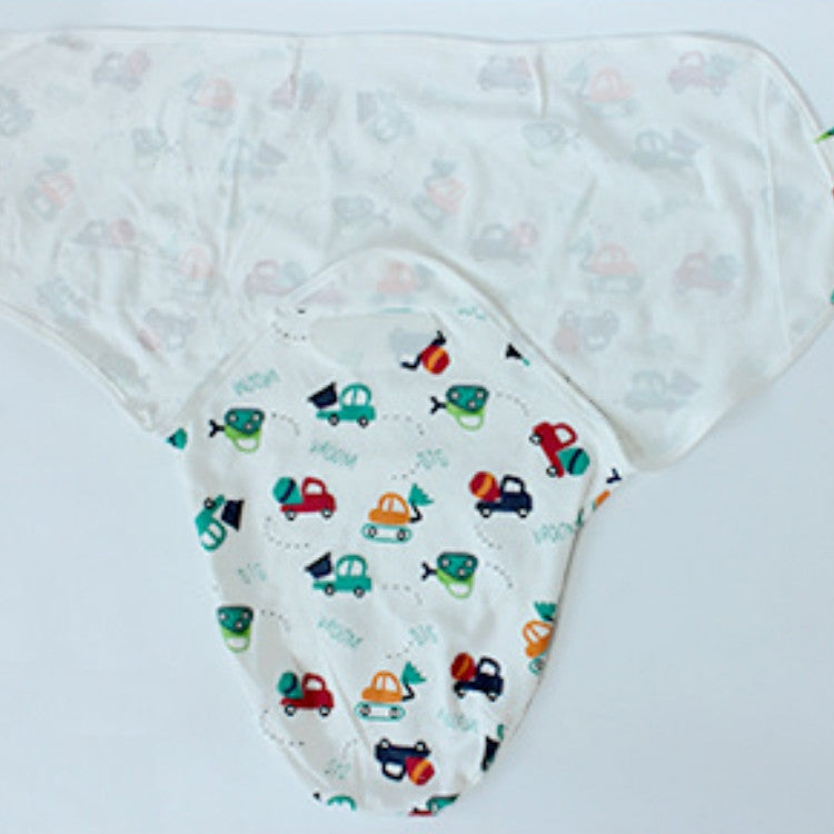 Spring  Summer Cotton Baby Infant Bags Towels Sleeping Bags Knitted Cloth Cap Set, S (50x70 CM), L (60x75 CM)