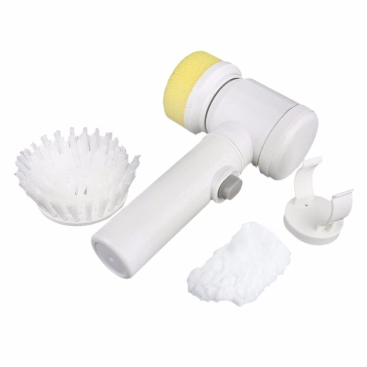 5 in 1 Multifunctional Electric Household Magic Brush ABS Nylon Kitchen Bathtub Cleaning Window Brush Cleaner, 5 in 1 Brush