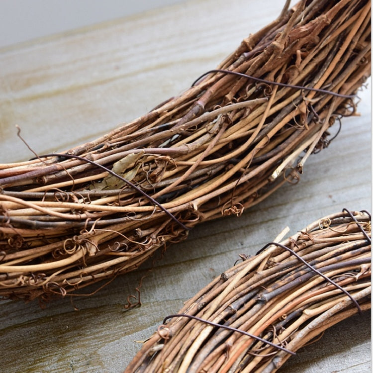 2 PCS Tree Vine Christmas Wreath DIY Rattan Garden Decoration Rattan Window Decoration, 15CM, 20CM, 25CM, 30CM
