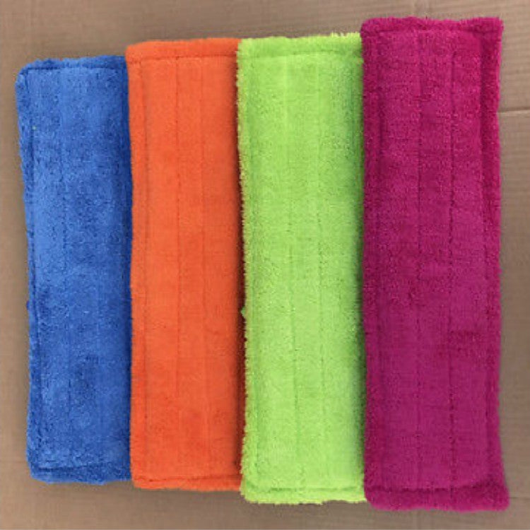Coral Flannel Head  Padded Flat Replacement Household Company Cleaning Mop Cloth Rag