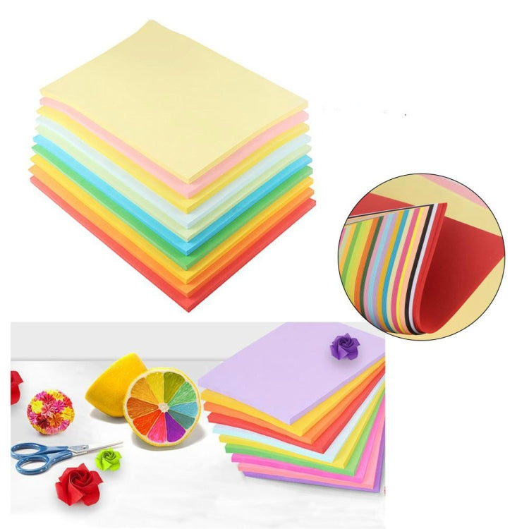 100 Sheets A4 Color Printing Paper Children DIY Handmade Origami Paper Cutting