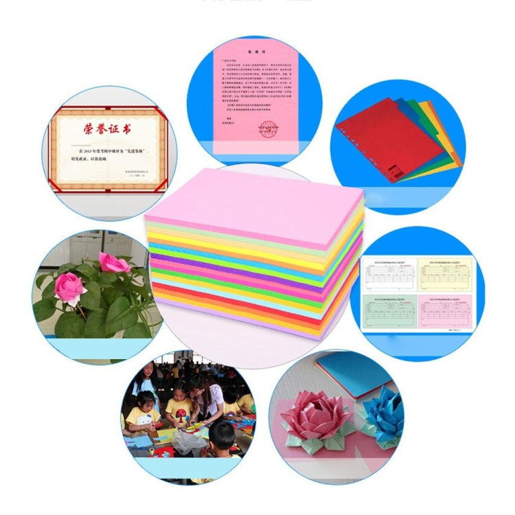 100 Sheets A4 Color Printing Paper Children DIY Handmade Origami Paper Cutting