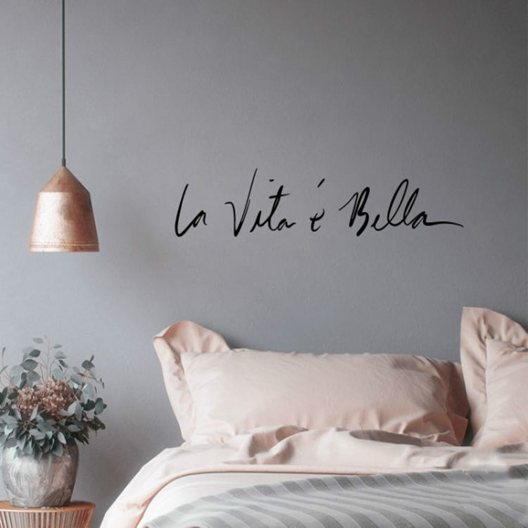 Italian Beautiful Life Decorative Wall Stickers, 40x8cm, 55x11cm, 65x13cm