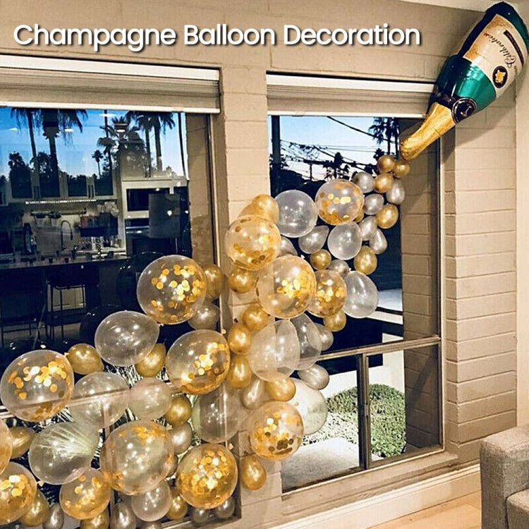 Champagne Bottle Aluminum Foil Balloon Set Wedding Party Cocktail Party Decoration Balloon, Champagne Bottle Decoration Balloon