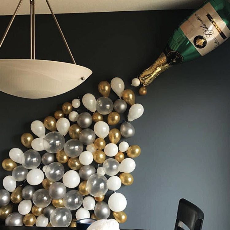 Champagne Bottle Aluminum Foil Balloon Set Wedding Party Cocktail Party Decoration Balloon, Champagne Bottle Decoration Balloon