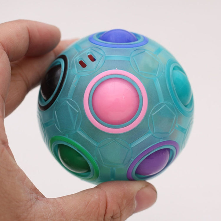Magic Rainbow Ball Luminous Edition Training Hand Brain Coordination Fun Cube Children Toy, (Luminous Blue), (Luminous Green)