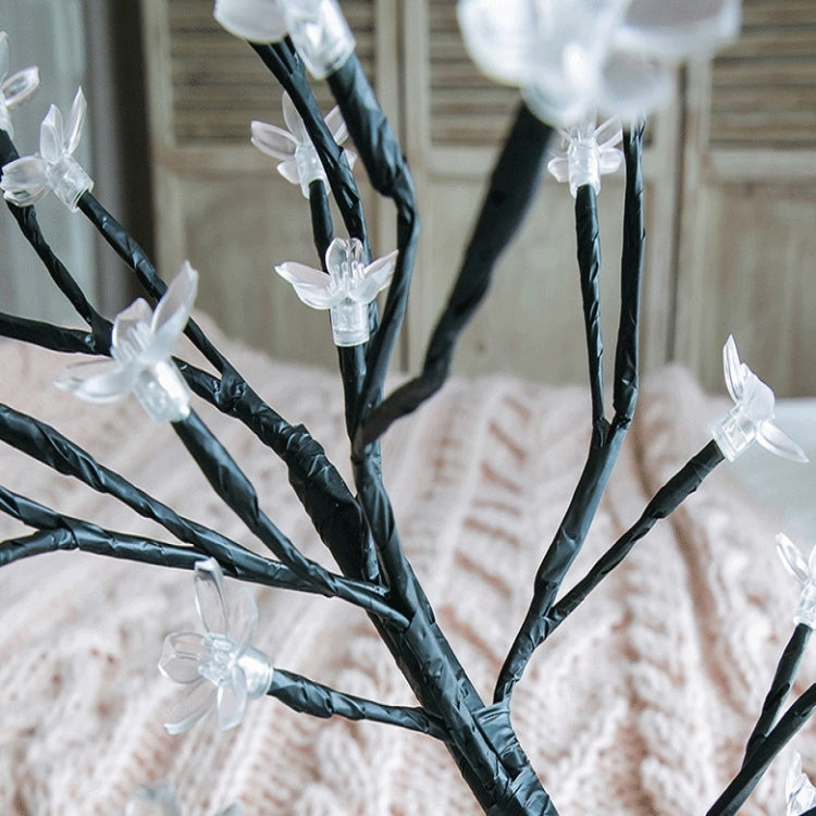 Cherry Tree Lamp Table Lamp Room Layout Decoration Creative Bedside Night Light Gift, 24 Lights Bauhinia Black Tree, 36 Lights Bauhinia Black Tree, 48 Lights Bauhinia Black Tree, 24 Lights Fiber Optic White Tree, 36 Lights Fiber Optic White Tree       ...