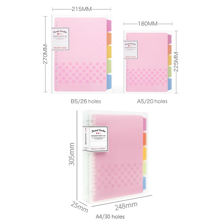 Loose-leaf Notebook Rainbow Cookie Daily Plan Personal Diary Notebook, A5, B5, A4