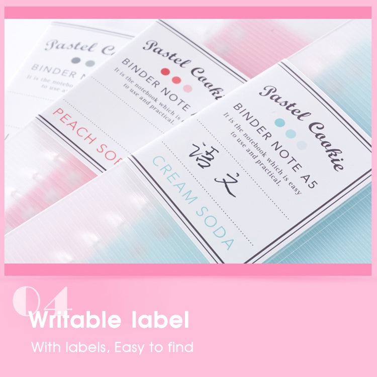 Loose-leaf Notebook Rainbow Cookie Daily Plan Personal Diary Notebook, A5, B5, A4