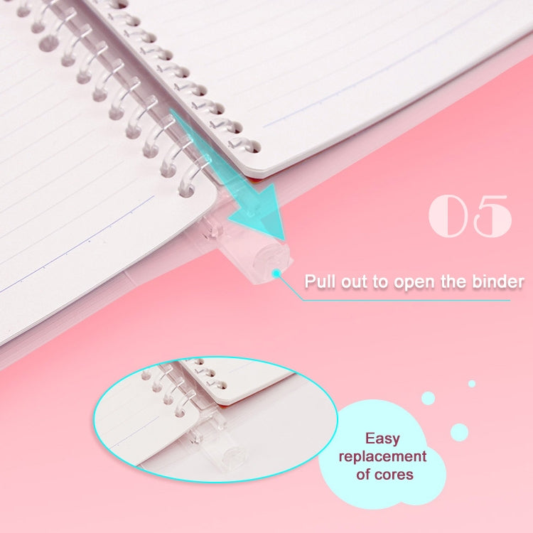 Loose-leaf Notebook Rainbow Cookie Daily Plan Personal Diary Notebook, A5, B5, A4
