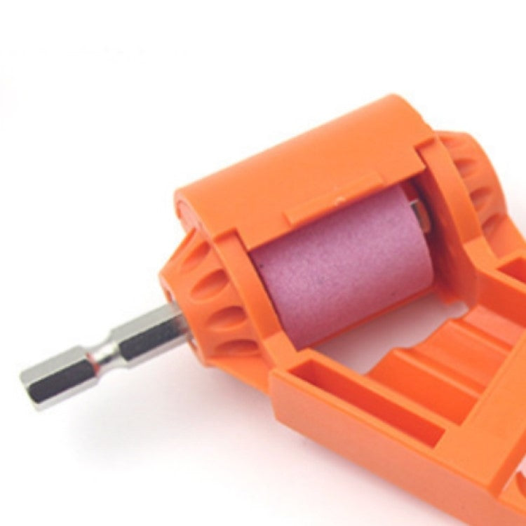 Portable Iron Straight Shank Twist Drill Bit Grinder, With Bucket  Orange, With Bucket Blue, Accessories, Grindstone, No Buckle Dark Orange, No Buckle  Blue