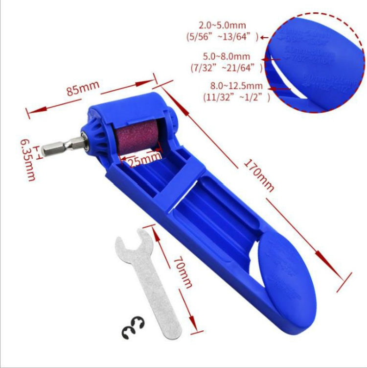 Portable Iron Straight Shank Twist Drill Bit Grinder, With Bucket  Orange, With Bucket Blue, Accessories, Grindstone, No Buckle Dark Orange, No Buckle  Blue