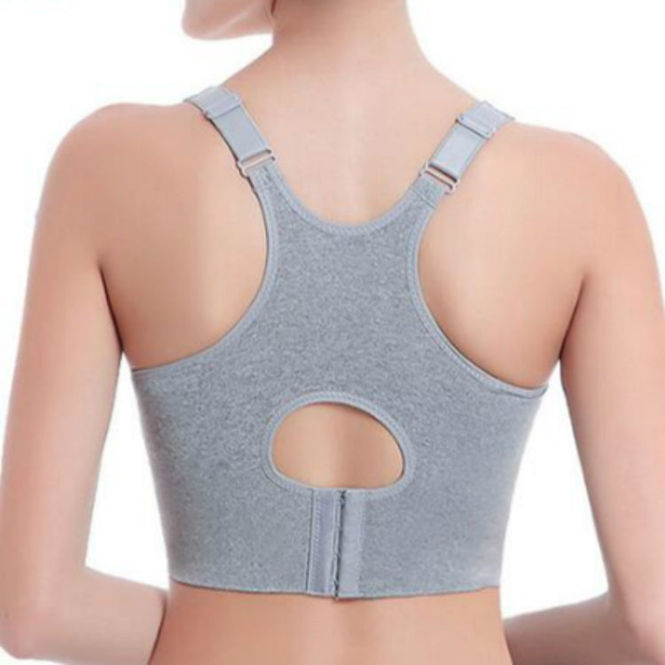Wireless Sporty Shockproof Running Push Up Sports Bra, L, XL