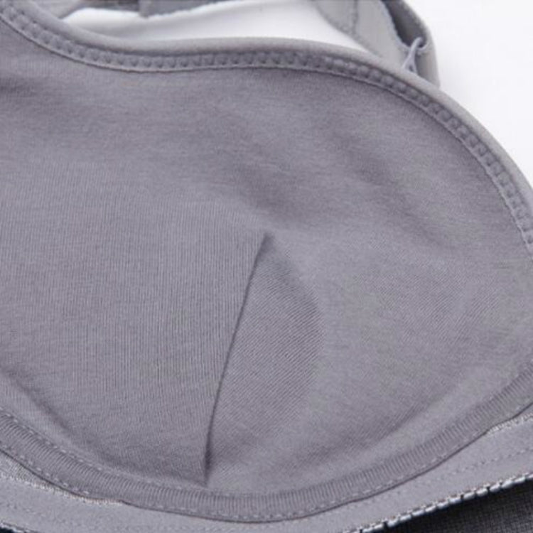 Wireless Sporty Shockproof Running Push Up Sports Bra, L, XL