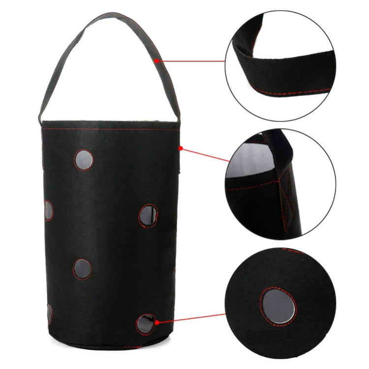 Felt Hanging Strawberry Naked Root Plant Non-woven Planting Bag, 22 x 38 cm, 50 x 30 x 25 cm