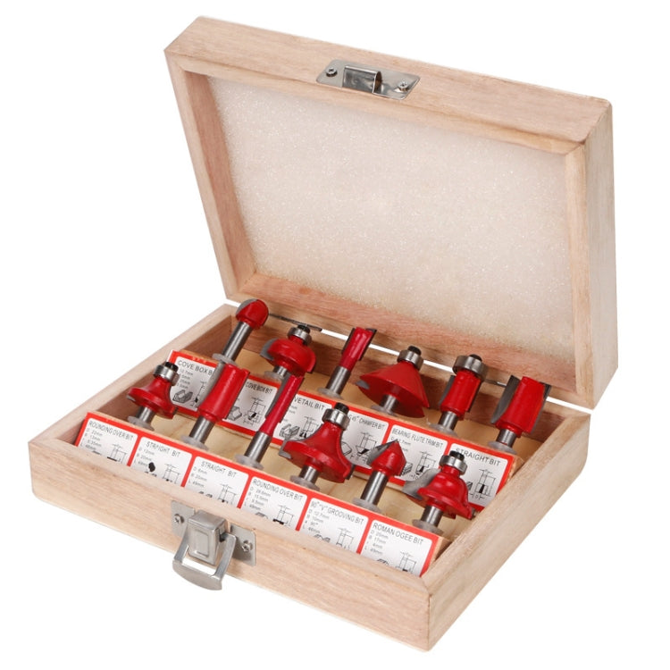 Woodworking Milling Cutter Set Trimming Machine Head Electric Wood Milling Engraving Machine Cutter, Red 1/4 Handle 12PCS, Blue 1/4 Handle 12PCS, Red 1/2 Handle 12PCS, Blue 1/2 Handle 12PCS, Red 1/4 Handle 15PCS, Red 1/2 Handle 15PCS                   ...