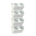 Interior Decoration Plant Wall Flower Pot Living Room Balcony Vertical Green Planting Box Stereo Combination Wall Hanging Pot, Size: 24x14x57 cm, 24x14x57cm(White), 24x14x57cm(Light Green), 24x14x57cm(Dark Green)