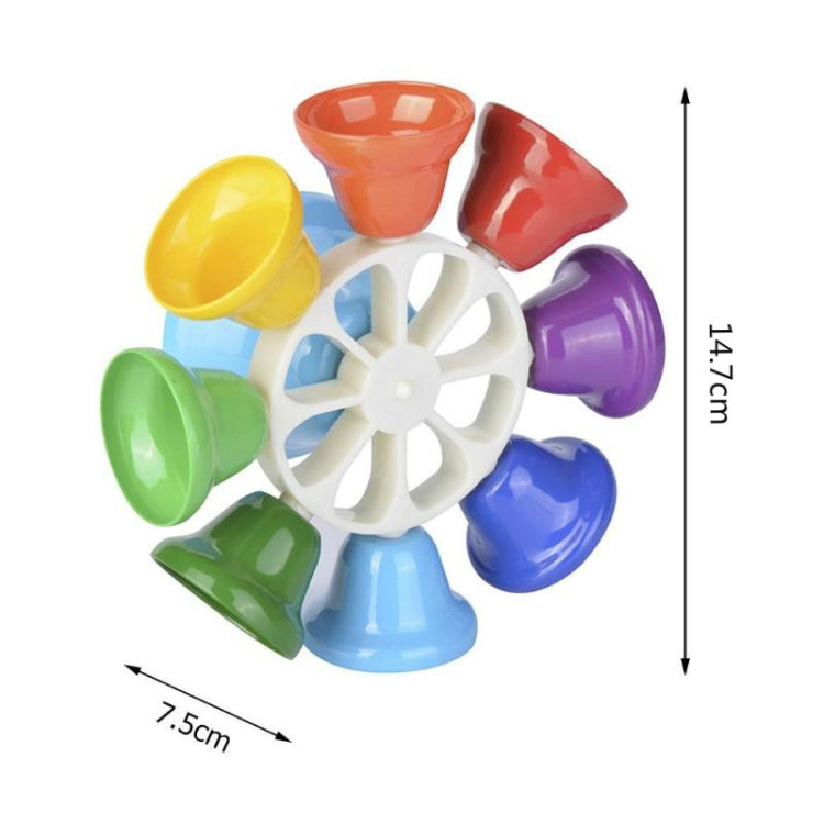 Orff Instrument Eight-tone Bell Percussion Musical Toy for Children, Eight-tone Bell Percussion Musical