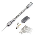 HIAIM Punch Semi-automatic Twist Drill Hand Drill Set, Hand Drill (+1 Copper Chuck), Hand Drills +0.6-2.0 Bits 10 PCS, Hand Drills +0.3-1.6 Bits 20 PCS