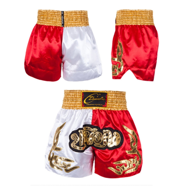 ZhuoAo Muay Thai/Boxing/Sanshou/Fighting Shorts for Men and Women, XS, S