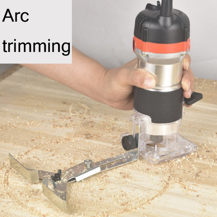 Woodworking Trimming Machine Multifunctional Electric Wood Milling Slotting Machine Engraving Tools EU Plug, 600W Plastic Body, 720W Aluminum Body
