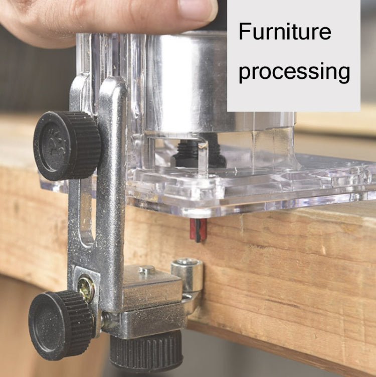 Woodworking Trimming Machine Multifunctional Electric Wood Milling Slotting Machine Engraving Tools EU Plug, 600W Plastic Body, 720W Aluminum Body
