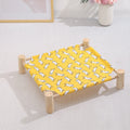 47x52cm Four Seasons Universal Removable And Washable Pet Bed Pet Nest, Small Yellow Duck, Small Color Triangle, Small Wooden Gray Bottom, Small White Cat Head, Small Yellow Background Rhombus, Small Wooden Alpaca, Small Blue Bunny, Small Cactus       ...