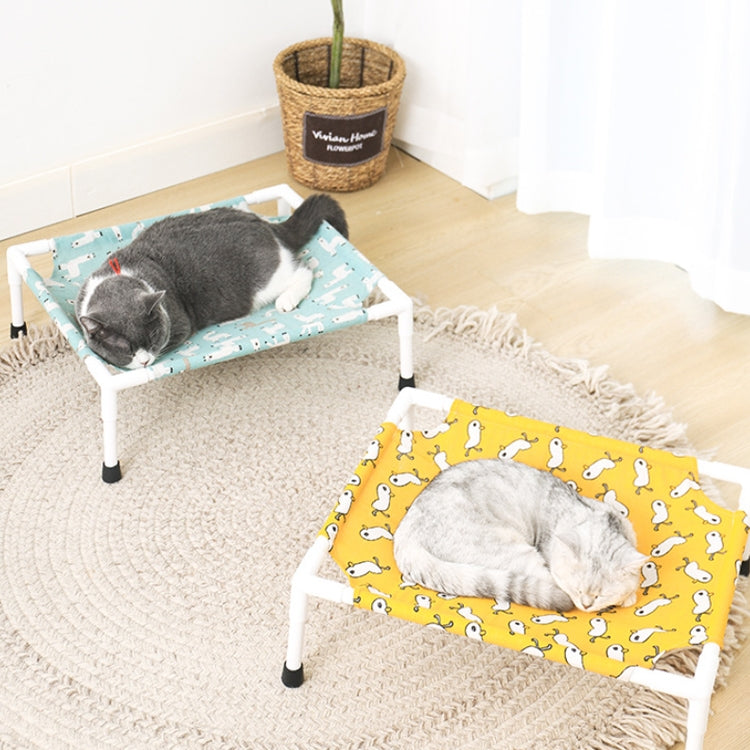 47x52cm Four Seasons Universal Removable And Washable Pet Bed Pet Nest, Small Yellow Duck, Small Color Triangle, Small Wooden Gray Bottom, Small White Cat Head, Small Yellow Background Rhombus, Small Wooden Alpaca, Small Blue Bunny, Small Cactus       ...
