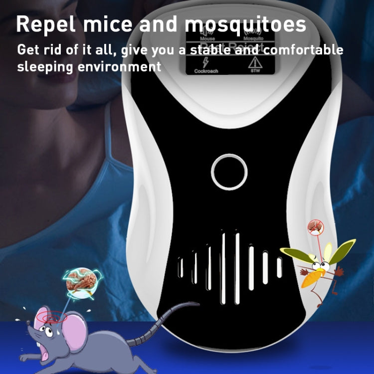 Ultrasonic Multifunctional Mouse Repeller Energy-Saving Silent Insect Repeller, Black White+US Plug, Black White+EU Plug, Black White+UK Plug, Blue Black+UK Plug, Blue White+UK Plug
