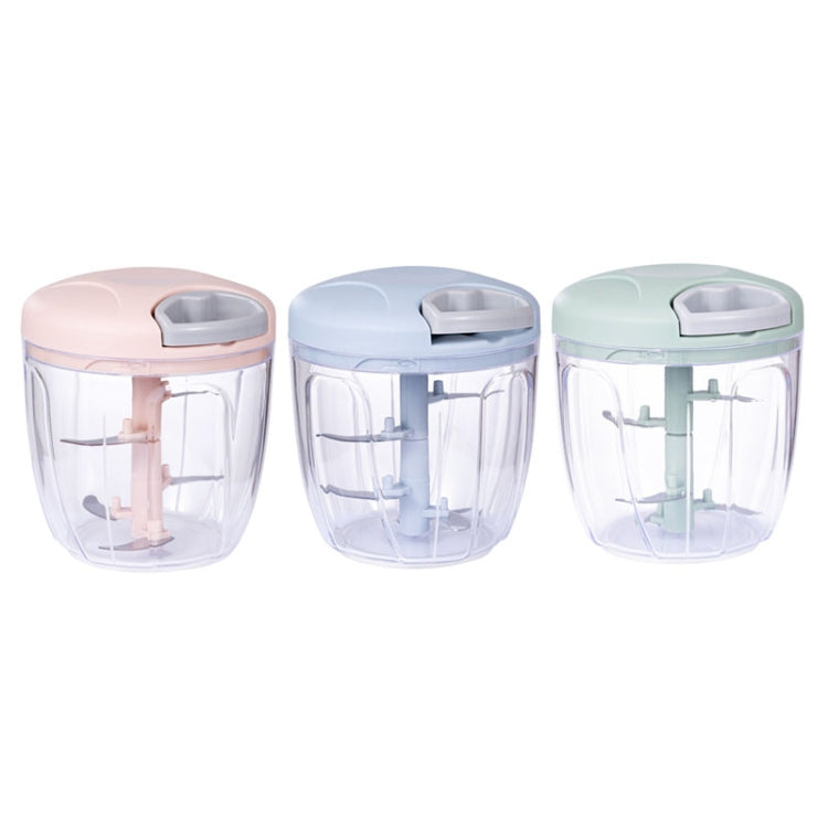 Multi-function Hand-pull Type Vegetable Cutter Household Meat Grinder Pounding Garlic Machine Random Color Delivery, Large, Small