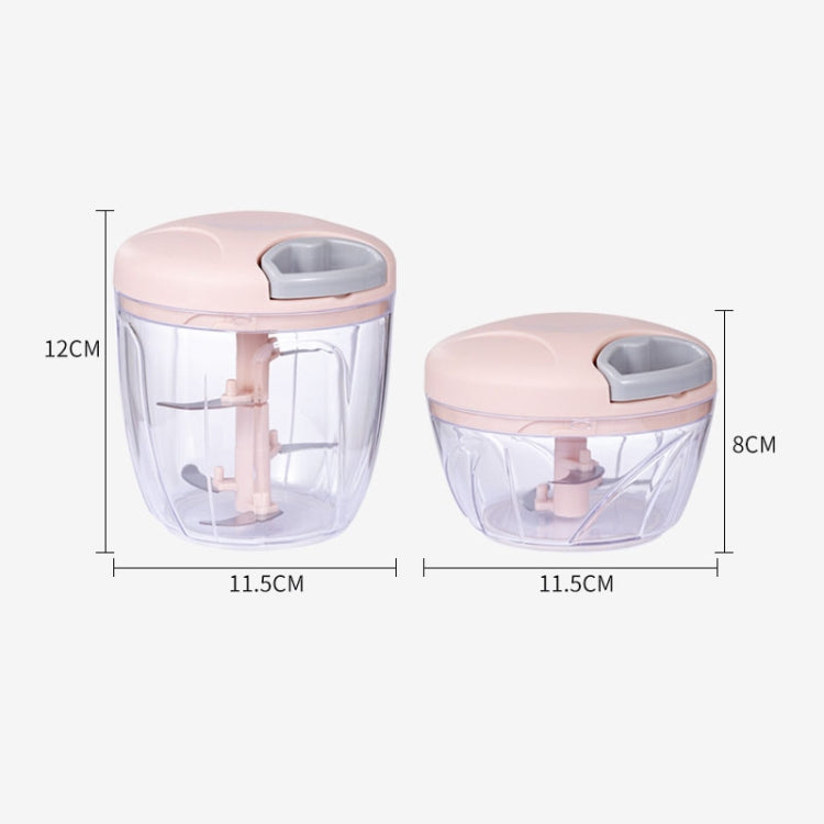 Multi-function Hand-pull Type Vegetable Cutter Household Meat Grinder Pounding Garlic Machine Random Color Delivery, Large, Small