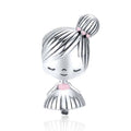 S925 Sterling Silver Little Girl Beaded DIY Bracelet Accessories