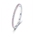 S925 Sterling Silver Ladies Fashion Ring Diamond Simple Ring, 5, 6, 7, 8, 9