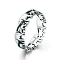 S925 Sterling Silver Ring Elephant Family Vintage Inlaid Ring, 6 US Size, 7 US Size, 8 US Size, 9 US Size