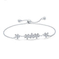S925 Daisy Lady Sterling Silver Bracelet, SCB084